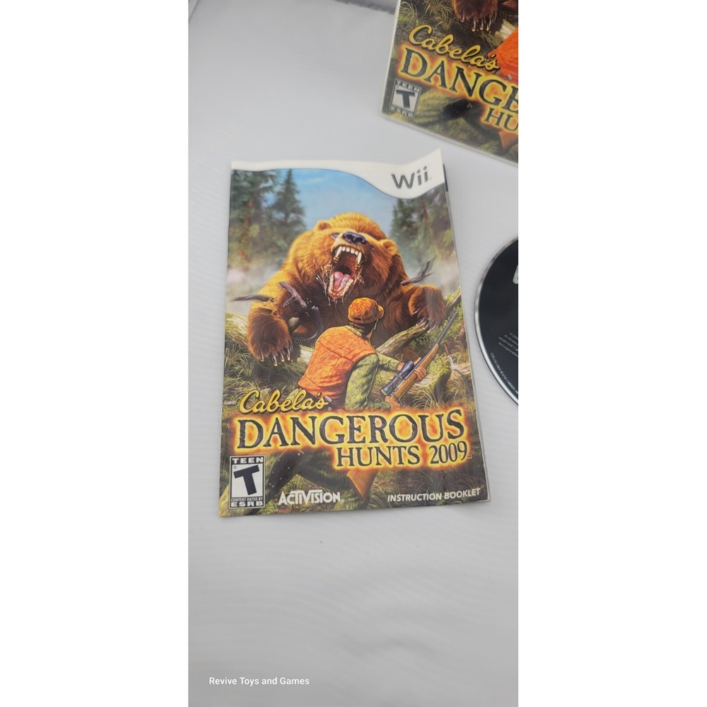 Cabela's Dangerous Hunts 2009 (Nintendo Wii, 2008) CIB Complete Tested Working - Picture 2 of 7